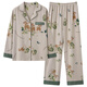 Pajamas Modallo pour les femmes au printemps et à l'automne en coton pur à manches longues d'âge moyen et aux vêtements de maison des mères âgés 2025 NOUVEAU 9214 COTTON PURE NOUVEAU AUTOMME M 160 Poids 80-100 Jin [Jin est égal à 0,5 kg]
