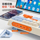Free Wolf M87 Bluetooth wireless dual-mode keyboard and mouse set mechanical feel mute buttons for men and women MAC mobile phone iPad tablet computer office i universal rechargeable keyboard and mouse [keyboard + mouse] dual-mode keyboard-blueberry + dual-mode mouse-milk tea color