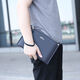 
Jinlilai first layer cowhide bag men's brand men's clutch genuine leather casual large capacity envelope bag business handbag trend style one dark blue (26*17*3.5) #2# 1 inch