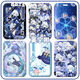 Hishi Genshin Impact Water God Funinga Card Set Student Campus -Karten und mittlere Karten Schulkarten und Zertifikatsets mit Lanyards Funinga Z15283 [Kartensätze + weiß geflochtener Schlüsselbund]