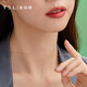 Xie Ruilin (TSL) 18K gold necklace women's plain chain simple thin chain color gold rose gold clavicle chain AG071 K red (chain length about 45cm)