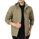 Caqueta para hombres de zhidou dou otoño e invierno más chaqueta de terciopelo ropa casual de invierno para hombres 2022 nuevo para hombres ropa de mediana edad para hombres gruesos 9898 verde tercio