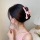 Korean children's scratch clip cartoon Belle hair clip little girl hair clip star-dairy shark clip hair accessories 9930C pink melody clip