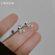 LnieerS999 Pure Silver Star Earrings for Women High-end Earrings 2025 New Hot Style No need to take off earrings when sleeping with pierced ears 999 Pure Silver Star Earrings