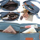Dongxuan Mom's Change Key Small Sac en tissu nouveau Version coréenne Nylon Mini Bag des femmes d'âge moyen Haze Bleu