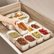 Bailu spice storage box dried chili seasoning box sealed pepper seasoning aniseed kitchen star anise cinnamon household packaging box spice storage box eight compartments