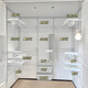 Binai whole house custom-made open cloakroom walk-in metal wall-mounted wardrobe wall-mounted storage hangers formaldehyde-free. Customized special shooting. The price is subject to the design plan.