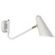 Runhuanian wall lamp bedroom bedside lamp creative with switch desk eye protection wall lamp light luxury swing arm rotating white wall lamp simple white without light source