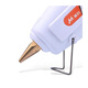 Renjuyi t melt handmade glue gun handmade DIY hot melt glue gun glue stick household 60W glue gun 20 glue sticks