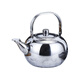 Hongfu thickened stainless steel small teapot yellow rice wine kettle household tea kettle restaurant hotel restaurant catering commercial tea kettle capacity 1.8L 18CM silver ordinary style