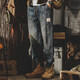 
Post-exploration American Harem jeans men's loose 2023 autumn and winter casual pants men's trendy splicing tying pants men's black regular style 4XL (200-220Jin [Jin equals 0.5 kg])