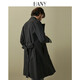 
Hanny (HANY) German trench trench coat men's jacket British style Chelsea military coat black coat long men's clothing spring and summer Tros Black M (48) [Suggested 130-150Jin [Jin equals 0.5 kg]]