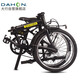 大行（DAHON）折叠自行车20英寸铝合金轻便6速通勤单车冠特 KBA061黑色