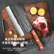 Couteau à découper les os à lame Xing, couteau à découper les os, couteau à découper les os, grand couteau à os domestique, hache, hacher les gros os de bovins et de moutons, couteau de cuisine spécial de boucher commercial, couteau à découper les os à manche en bois, allongé et épaissi