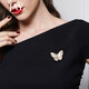 Jay butterfly brooch, high-end female corsage pin accessories, birthday gift for mother, mother-in-law and elders