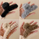 
Autumn and winter plush hair clip women's large-size hair volume big shark clip hair clip back head hair clip headgear plush clip - light khaki/11cm