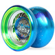 Audi Doppel Diamond Jo-Yo Spielzeug Feuerkraft junger König Verstellbare Rotation Yo-Yo Boxing Held Yoyo Ball Boy Spielzeuggeschenk Fortgeschrittene Metallkugel-Blütenflamme