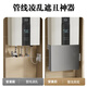 L AMAVO gas water heater shielding cover without punching gas pipe storage rack to hide ugly decorative wall-mounted furnace hole shielding plate customized - gun gray Contact customer service Upgraded removable hole-free dustproof