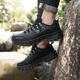 Clearance und Größe Kamelschuhe Herumn Outdoor Sports Casual Shoes Herren wasserdichte und gleitende Wanderschuhe Ledergrau 14088 42