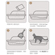 Wang Yejun cat litter box semi-enclosed top-in cat toilet to prevent splashing kitten adult cat cat litter box cat litter box with cat litter shovel large