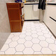 Kitchen floor mat is waterproof and oil-proof, large area can be cut and scrubbed for home use. PVC non-slip full-cover balcony entrance hall 200*300 cm color hexagon