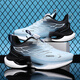 Caotu (CAOTU) men's shoes spring and summer breathable sports and casual men's trendy shoes men's mesh shock-absorbing running shoes men's thick-soled dad shoes men 9887 light blue [leather face style] 39 standard code