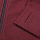 Naturally Inspired NI Men's 280gm Quick-drying Warm Merino Wool Double-sided Brushed Stand Collar Jacket 104180 Red 104180601 XL