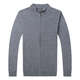 CXZ cardigan men's new sweater, jacket, pure wool sweater, men's stand-up collar casual zipper cardigan trendy gray 175