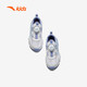 Anta-Kinder-Turnschuhe Mädchenschuhe 2024 Herbst und Winter Trendy Mesh Leder Knopf und Samt-Baumwollschuhe [Kindernahrungsmittel] Weiß/Fliederblau/Blau 9904-2 Größe 33