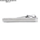 North Martin High-End-Krawatte Clip Herren Business Anzug Bräutigam Hochzeit einfaches Shirt Clip Silber