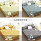 Fitted sheet single piece bed cover non-slip washed cotton Simmons mattress protector sheet summer new army green 180cmx220cm (single fitted sheet does not ball up easy