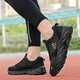 Marke gebrochene Größe von Herrenschuhen Frühling und Sommer Offizielle Website Casual Sports Schuhe Männer und Frauen Luftkissen Laufschuhe Leder Atmungsfreie Reiseschuhe AD6629 (Mesh) Schwarz und Rot 42