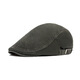 Fangchi hat men's Korean version of forward hat corduroy duck tongue painter hat men's autumn beret soft top newsboy hat burgundy adjustable