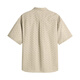 Mark Huafei [Cotton Pure Old Flower Flow Flow] Camisa de manga corta 25 Summer suelto de verano Desdecible Camiseta informal de manga corta de manga corta 701 caqui XL