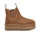 Ugg Autumn Women's Casual Comfort Couleur continue Couleur épaisse semelle Bottes de neige Chimney Fashion Chelsea Boots 1134526 Che Maroon 37