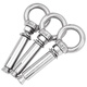 Hesdig JG-664 304 stainless steel lifting ring expansion screw universal hook ring popping bolt with ring hook (seamless) M12*80 Beijing warehouse flash delivery