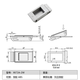 Xukun hardware electric cabinet buckle nylon plastic small buckle spring buckle hand light box door buckle contact customer service price change 724-3 with spring gray-white-<35mm