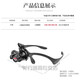 Head-mounted magnifying glass glasses type maintenance magnifying glass with light LED head-mounted high-definition high-power 25x inspection Model: BST-9892F [monoglasses, four magnifications]