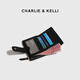 CHARLIE&KELLI CK brand bag women's bag 2025 new simple women's wallet versatile compact wallet birthday gift for women black