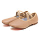 
Jinshan Mingyu low-heeled dance shoes for Jurgent leather soft sole classical dance shape training for adult teachers special training exercises for kung fu shoes camel color 1cm 38