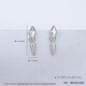 Gaibaolou New Products for the Year of the Snake PT950 Platinum Earrings Zodiac Snake Platinum Earrings Snake Bone Earrings Snake Bone Earrings 2.32g Pair