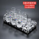 Household wine set white wine glass spirit glass crystal wine dispenser 10ML small wine cup cup holder seven-piece set 150ml pot 2 pieces + 6 Maotai cups + cup holder