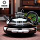 
Bencheng German imported quality Nordic light luxury big-bow Fushi pot electric ceramic stove household insulation tea boiler heat-resistant and thickened small thin furnace + smoke and ash rat pot + 4 cups 701mL (inclusive)-800mL (inclusive)