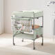 RESFOR Diaper Table Baby Care Table Newborn Meeting Gift Diaper Change and Touching and Bathing Multi-function Foldable Mint Green丨Diaper Table Only