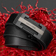 COW belt men's automatic buckle business casual first-layer cowhide belt belt for boyfriend and father gift box 998 black