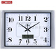 Combasi Combasi Watch Seiden Wohnzimmer Wanduhr Schlafzimmer Büro sauberer Klang einfache Kalenderuhr Große Quarzuhr Luminöse Holzkorn weiße Scheibe 6626b 50,5 cm 20 Zoll (Durchmesser)