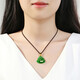 Phoenix Jewelry Hetian Jade Maitreya Buddha Pendant Black Jasper Buddha Natural Jade Women's Necklace Birthday Gift