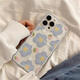 Zitai Applicable to Apple 15 mobile phone case iPhone 15 protective case painted and creative anti-fall shell [flower series - blueberry flower]
