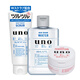 Wunuo (UNO) Set Facial Cleanser Toner -Lotion -Creme für die Hautpflege für Herren, Feuchtigkeit und feuchtigkeitsspendende 3 Stücke gefärbte blaue Reinigung + Feuchtigkeitscreme + Toner