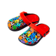 Aihukang 2023 Cute Cartoon Beach Shoes Aihukang New Children's Silicone Crocs Baby Summer Soft Sole Anti-Slip Sandals Graffiti Monster Black 27 Inner Length 16.5cm Warm Tips One Size Small